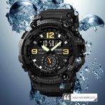 Skmei 1637 Digital Dual Movement 3 Time Sport Waterproof Wristwatch - Image 6