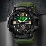 Skmei 1637 Digital Dual Movement 3 Time Sport Waterproof Wristwatch - Image 11