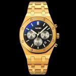 Skmei 9296 Stainless Steel Men Chronograph Quartz Watch - Image 5