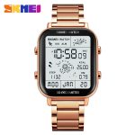SKMEI 1888 Calorie Mileage Stainless Steel 50 Meters Waterproof Men Digital Sport Watch - Image 5
