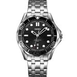Skmei 9276 Sailing Series Water Wave Pattern Luminous Steel Band Watch