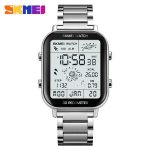 SKMEI 1888 Calorie Mileage Stainless Steel 50 Meters Waterproof Men Digital Sport Watch - Image 3