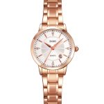 Skmei 1819 elegant design multi color stainless steel strap women quartz watch