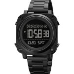 SKMEI 1726 Square  Fashion Luxury Stainless steel Digital Watch