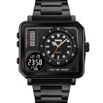 SKMEI 2025 high quality men multifunctional analog digital stainless steel watch
