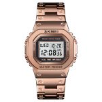 SKMEI 1456 cheap stainless steel 3atm waterproof mens simple watch - Image 4