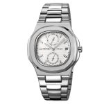 SKMEI 2423 Men's Stainless Steel Wrist Watch 3ATM Waterproof Quartz Fashion Business Style