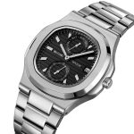 SKMEI 2423 Men's Stainless Steel Wrist Watch 3ATM Waterproof Quartz Fashion Business Style - Image 4
