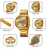 SKMEI 2298 Special Design Waterproof Quality Steel Luxury Man Watch - Image 4