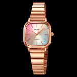 SKMEI 2190 Small Square Alloy Case Quartz Waterproof Colorful Dial Watch for Girls Fashion Style - Image 4
