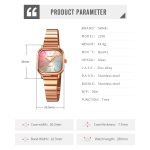 SKMEI 2190 Small Square Alloy Case Quartz Waterproof Colorful Dial Watch for Girls Fashion Style - Image 7