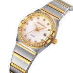 SKMEI 2342 Gift Modern Stainless Steel Strap  Fashion Woman Quartz Wrist Watch 