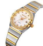SKMEI 2342 Gift Modern Stainless Steel Strap  Fashion Woman Quartz Wrist Watch 