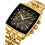 SKMEI 2434 Stainless Steel case Strap Fashion Business Sports Design Quartz Watch