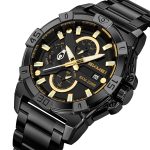 SKMEI 2399 Stainless Steel Waterproof Men Watch Wrist Sports Chronograph Fashion Countdown