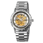 SKMEI M035 Automatic Mechanical Movement  Water Proof Hollow Out Casual Watch Design - Image 3