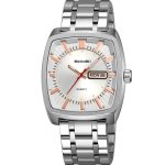 SKMEI 9354 Square Dial Business Analog Quartz  Stainless Steel Waterproof Luminous Wrist Watch