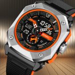 SKMEI 2272 Latest Dual Time Steel case TPU High Quality Digital  Wristwatch