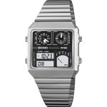 SKMEI 2198  Digital Watch Waterproof Thermometer  Luminous Alarm Alloy Square