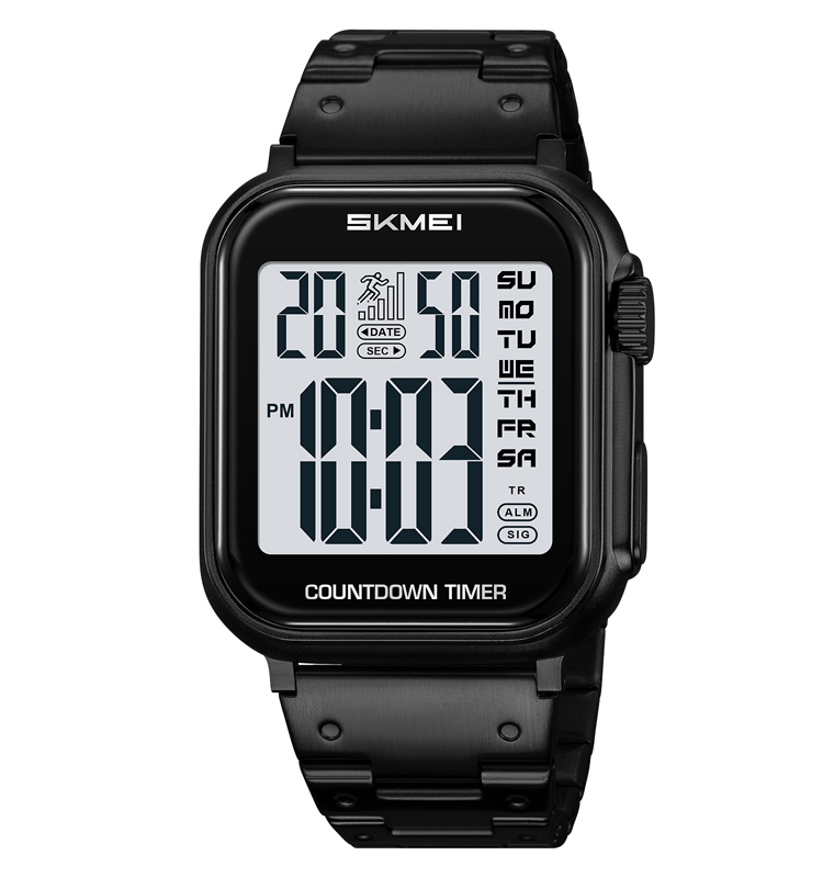 black_white Skmei 2447 Waterproof Luxury Men Digital Watch - Image 1