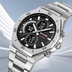SKMEI 2561 Luxury Business Stainless Steel  for Men Korean Style Waterproof Wristwatch - Image 3