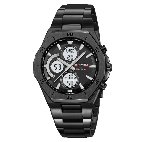 SKMEI 2561 Luxury Business Stainless Steel  for Men Korean Style Waterproof Wristwatch