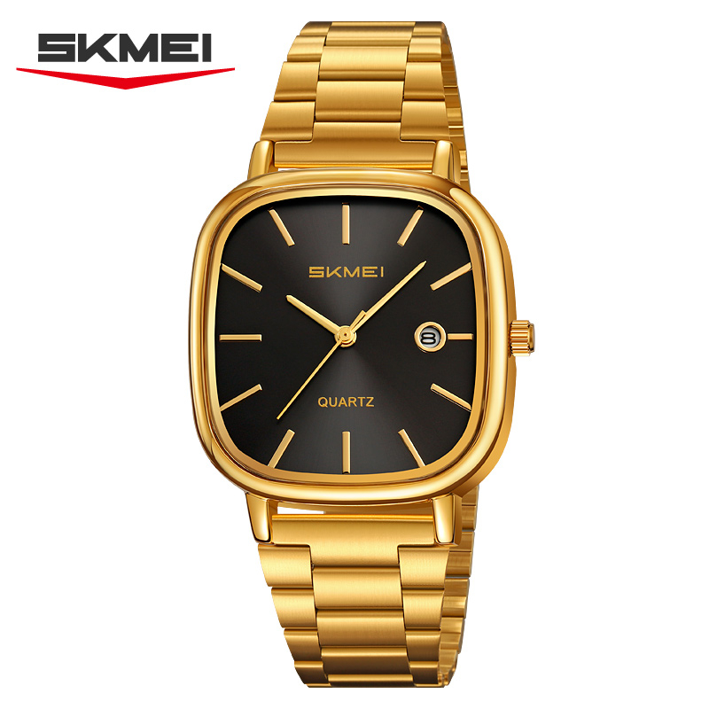 goldgold Skmei 2551 Men's Quartz New Design Water Resistant Simple Casual Sports Watch - Image 1