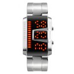 SKMEI 1179 Rectangle Shape Cool Men Digital Color Change Led Watch Sport Waterproof - Image 4