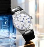 SKMEI 9390 Fashion Business Glass Waterproof Leather Band Zinc Alloy Case Men's Quartz Watch - Image 3