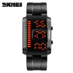 SKMEI 1179 Rectangle Shape Cool Men Digital Color Change Led Watch Sport Waterproof