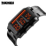 SKMEI 1179 Rectangle Shape Cool Men Digital Color Change Led Watch Sport Waterproof - Image 2
