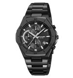 SKMEI 2452  Fashion Sports  Stainless Steel Waterproof Men's Quartz Watch - Image 5