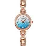 SKMEI 2001 Woman's Fashionable Business  Waterproof Zinc Alloy Glass Case Round 3 Bar HaokanWatch