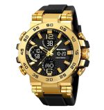 SKMEI 2499 High Quality  Digital Best Power PU Band Double Display Multi Function Watch - Image 3
