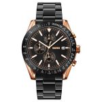 SKMEI 9253 Fashion Business Stainless Steel Waterproof Chronograph Quartz Watch for Men - Image 4