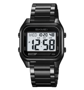 Skmei 2478 Sports Digital  Waterproof 30 Meters Wristwatch  Stainless Steel Strap