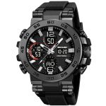 SKMEI 2499 High Quality  Digital Best Power PU Band Double Display Multi Function Watch