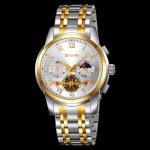 SKMEI 9394 Business Analog Quartz Luminous Moon Phane Luxury Chronograph Wristwatch - Image 3