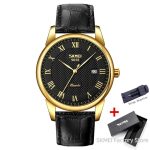 SKMEI 9058 Business Quartz Men Waterproof Leather Strap Watch - Image 7