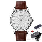 SKMEI 9058 Business Quartz Men Waterproof Leather Strap Watch - Image 5