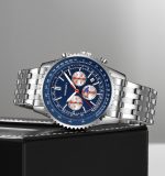 SKMEI 9348 47mm Fashion Men's Watch with Pointer Dial  Stainless Steel Quartz Watch - Image 4