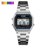 Skmei 1474 Luxury Diamond Decoration Elegant Fashion  Women Digital Wristwatch
