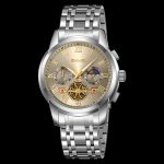 SKMEI 9394 Business Analog Quartz Luminous Moon Phane Luxury Chronograph Wristwatch - Image 5