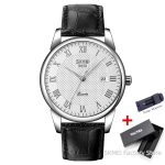 SKMEI 9058 Business Quartz Men Waterproof Leather Strap Watch - Image 3