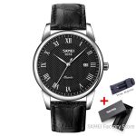 SKMEI 9058 Business Quartz Men Waterproof Leather Strap Watch - Image 2