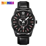 SKMEI 1993 Gents Quartz Genuine Leather Strap Casual Wrist Watch