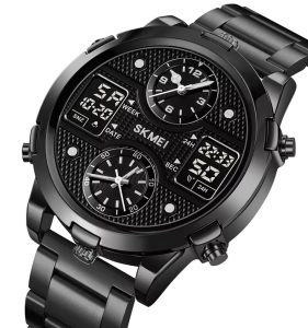 SKMEI 2212 Dual Time Zone Men's Digital Sports  Led Waterproof  Wristwatch - Image 3