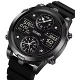 SKMEI 2212 Dual Time Zone Men's Digital Sports  Led Waterproof  Wristwatch - Image 2