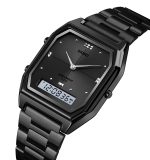 SKMEI 2258 New Version Good Quality Metal Watch Steel Band Waterproof Man LED Watch - Image 2