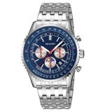 SKMEI 9348 47mm Fashion Men's Watch with Pointer Dial  Stainless Steel Quartz Watch